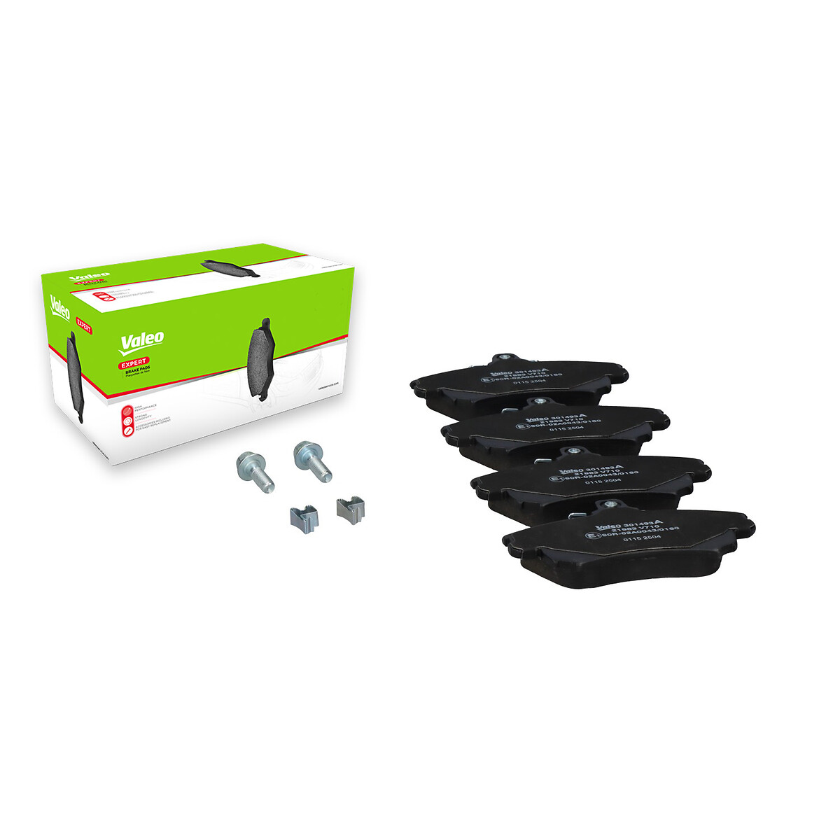 Jeu de 4 plaquettes de frein VALEO ref. 301493A